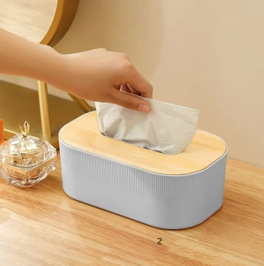Wooden Cap Tissue Box