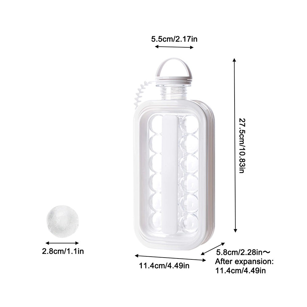 Ice Cube Maker Tool Portable Creative Silicone Ice Bottle Mold