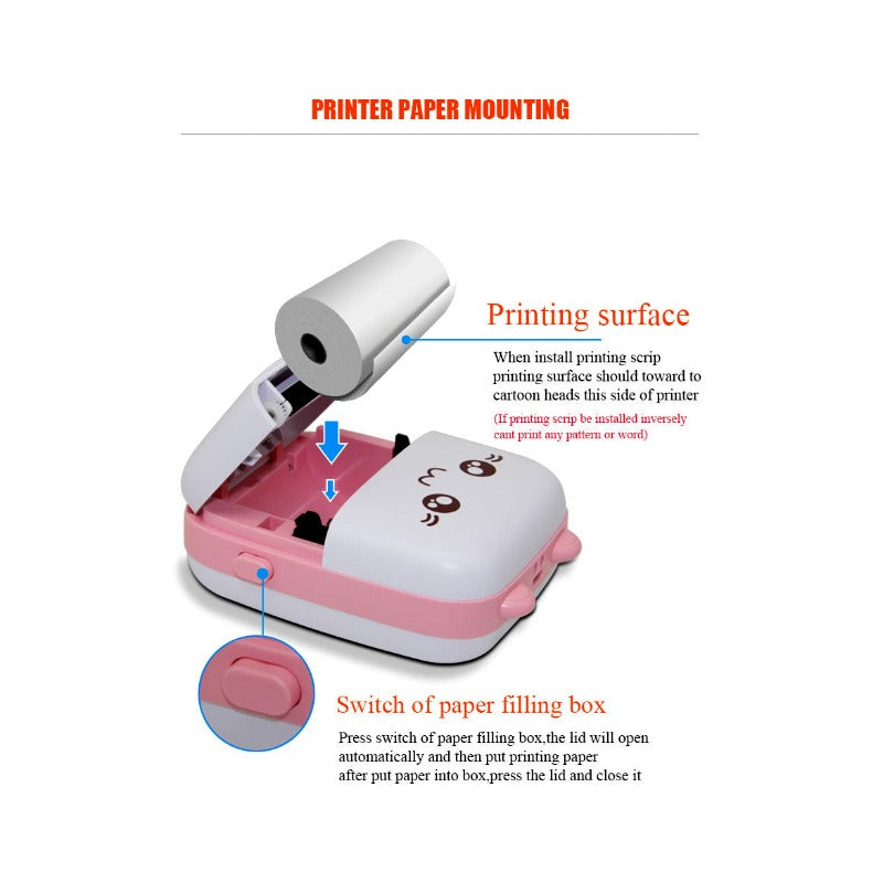 Portable Thermal Mini Photo Printer