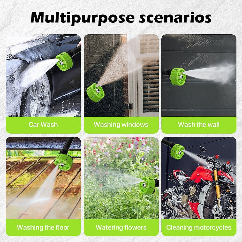 STARQ PORTABLE HIGH PRESSURE CAR WASHER WITH 2 BATTERIES