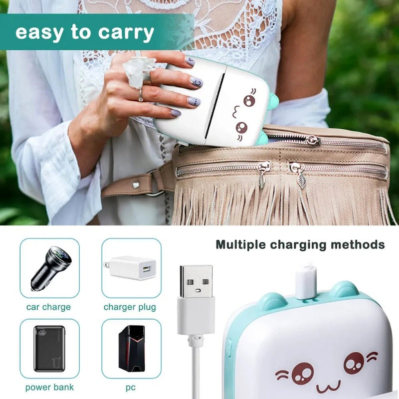Portable Thermal Mini Photo Printer