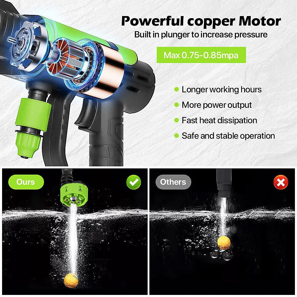 STARQ PORTABLE HIGH PRESSURE CAR WASHER WITH 2 BATTERIES