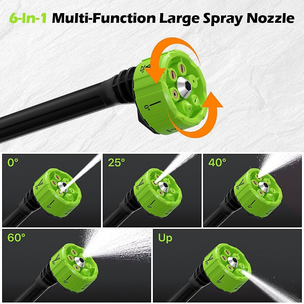 STARQ PORTABLE HIGH PRESSURE CAR WASHER WITH 2 BATTERIES