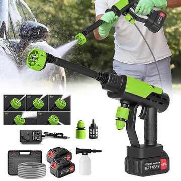 STARQ PORTABLE HIGH PRESSURE CAR WASHER WITH 2 BATTERIES