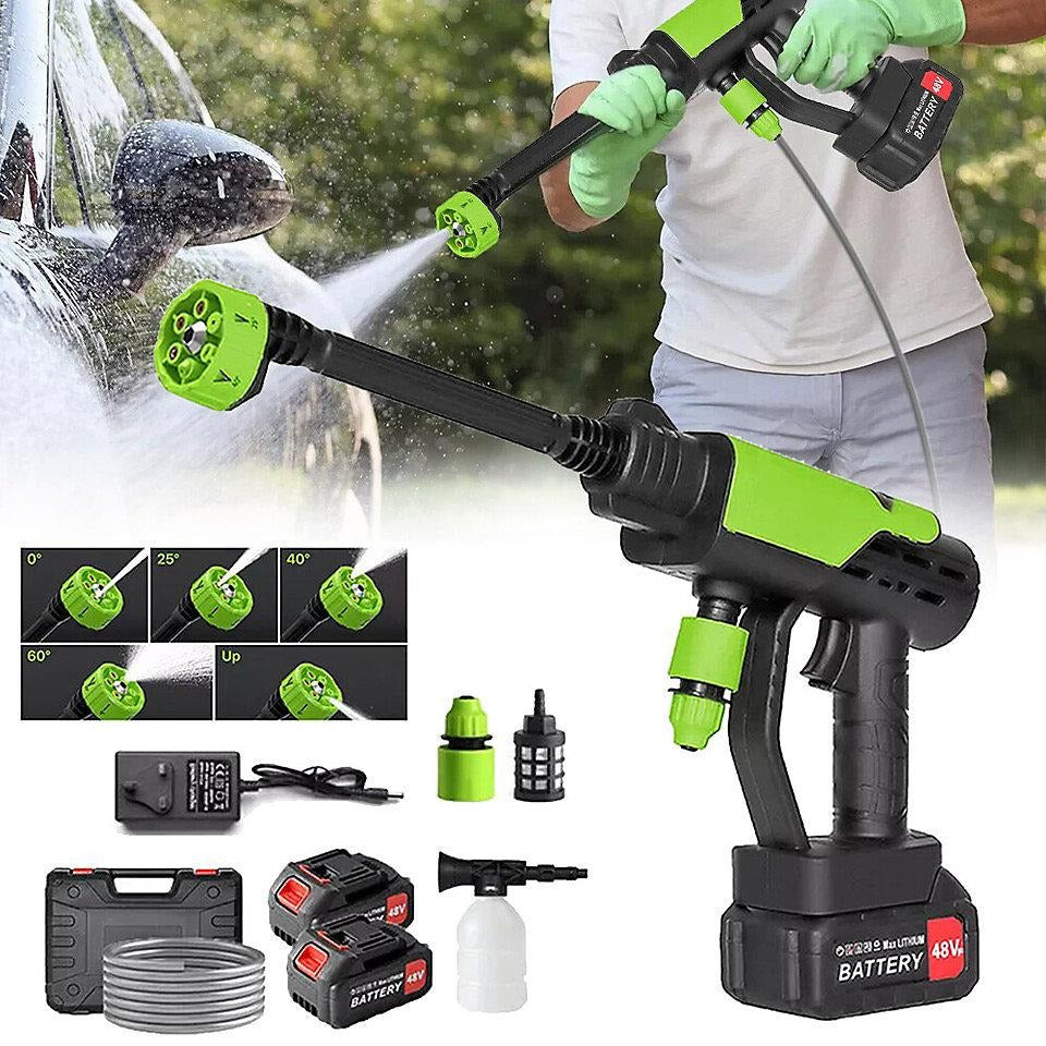STARQ PORTABLE HIGH PRESSURE CAR WASHER WITH 2 BATTERIES