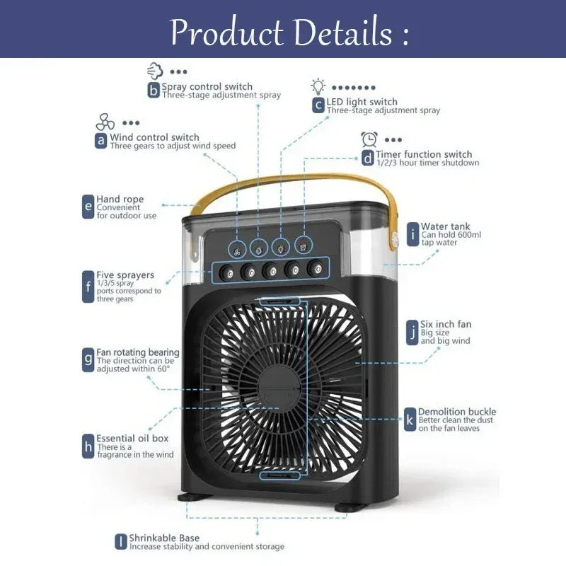 USB Mini Portable Air Cooler
