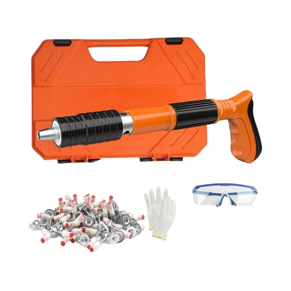 Manual Mini Nail Gun for Cement Wall | Low Noise Air Nailer Tool | Lightweight Wall Nail Machine | 10 PCS Nails